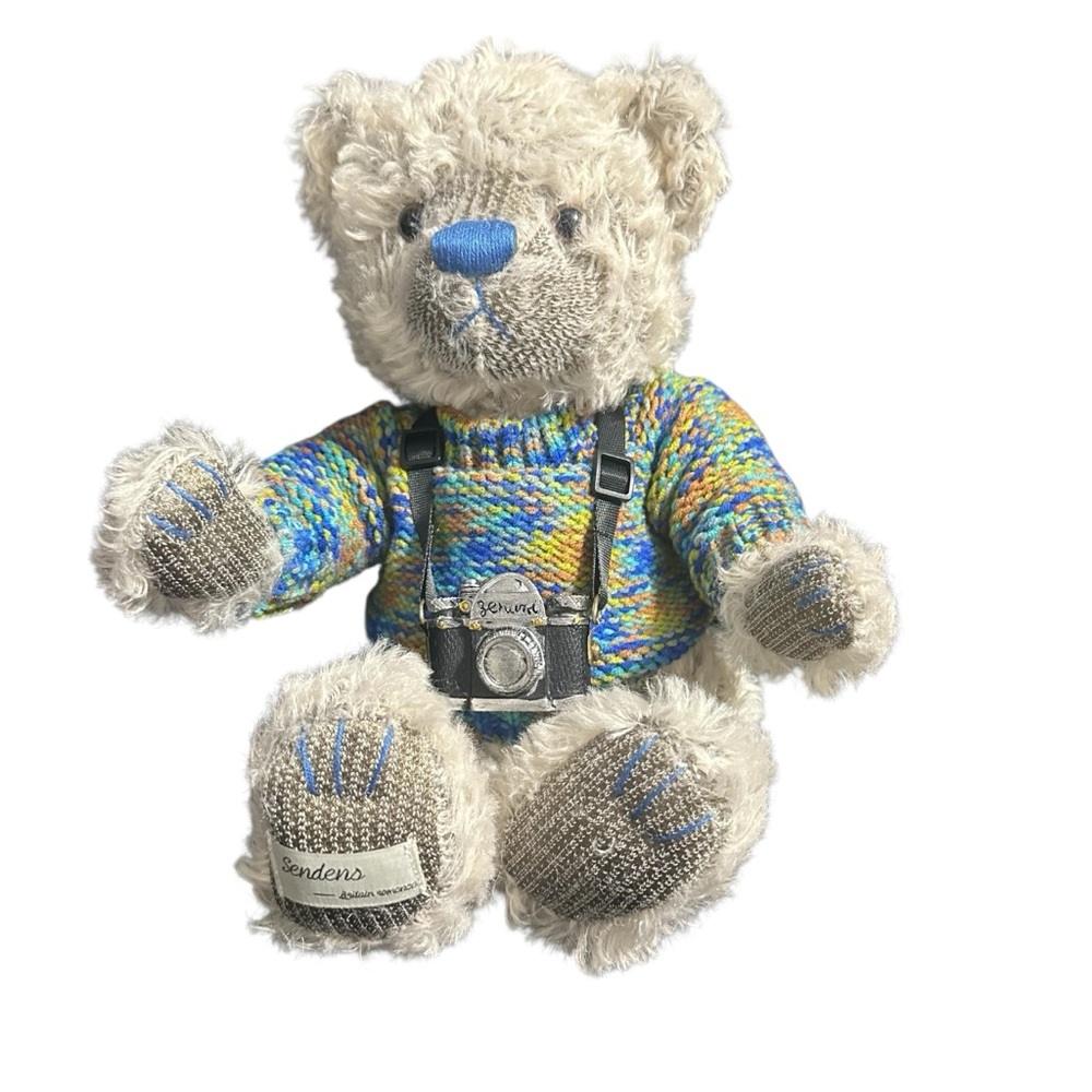 SENDENS/BRITAIN ROMANCE/TEDDY BEAR WITH CAMERA/ KNITTED SWEATER